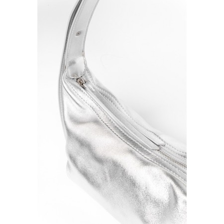 Bag women, genuine leather, Ludor silver, 29x11x15 cm-2