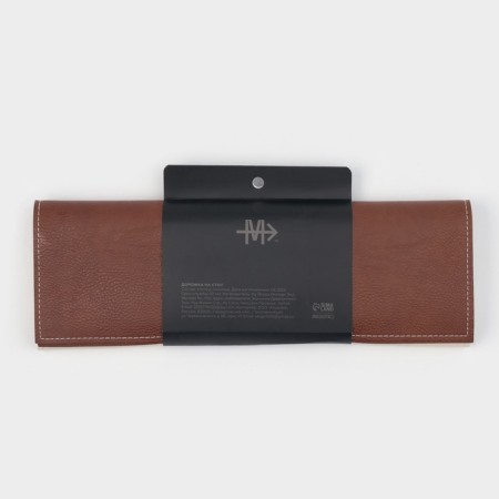 Magistro, bilateral, eco -leather, cotton, 91.4 × 35.5 cm, brown, brown-5