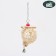 Bird nest with a bell, 13 x 28 cm, vine