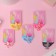 Hair gum "Funny animals" (set 2 pcs) unicorn, 2 cm, mix