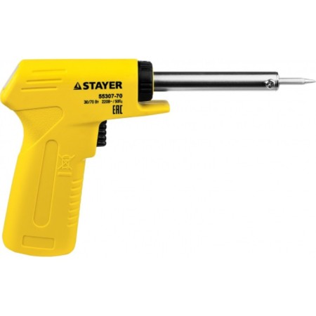 STAYER MASTER soldering iron, plastic handle, NI-CR sting, 70 W, 220 V,