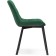 SHELS on a metal frame Chelsea Metal/velor, black/green 50x60x80 cm