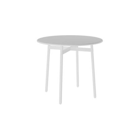Dining table "Medison", 800 × 800 × 720 mm, support metal, white color-2