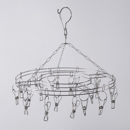 Torleta Trading, 20 clothespins, d = 36 cm, color chromium-1