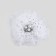 Graduation. Bant for hair on elastic band, white, 10.5 cm, kitty Marie