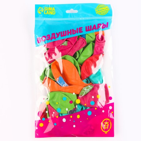 Shar Latex 12 "Hurray, graduation" pastel mix, set 25 pcs.-1