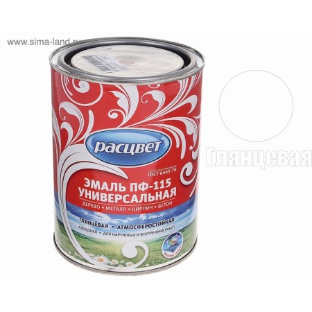 Enamel PF-115 white glossy 0.9kg-1