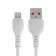 Cable Borofone BX51, Lightning - USB, 2.4 A, 1 m, PVC braid, white