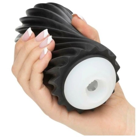 Masturbator Unrealistic Tenga Flex Rocky Black, black-4