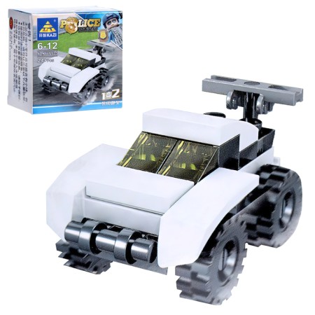Block designer "Police transport", 10 types, mix-7