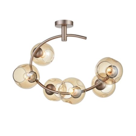Astoria chandelier, 6x60W E27, champagne color-1