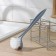 Brush for dishes with a straight handle of etna, color gray color