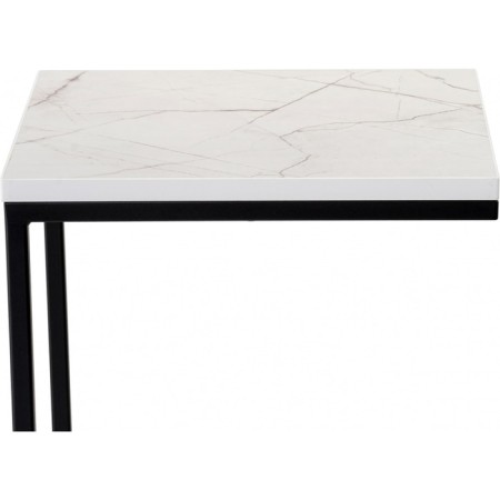 Coffee table Hercules Onyx metal, black 30x34x62 cm-5
