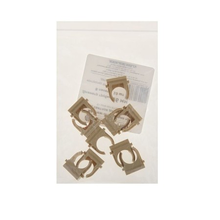 Clips for pipes Ural Pak, 16 mm, light wood, AT-80116-010-1