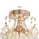 Chandelier 6x60W E27 +LED PDD Gold 56x56x47cm SVK
