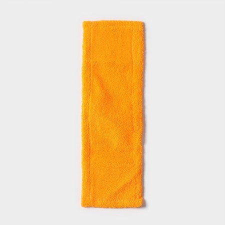 Nozzle for a flat mop of the share, 42 × 12 cm, microfiber, color orange color