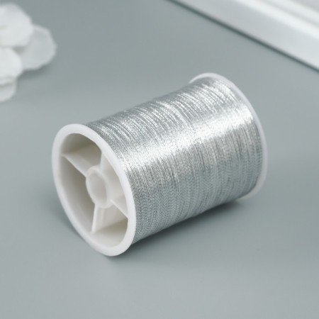 Lurex thread for creativity 100 m, silver-1