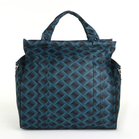 Road bag with lightning, external pocket, long belt, blue color-1