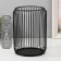 Summary metal per 1 candle up to 13 cm "Cage" black 16.5x16.5x22 cm