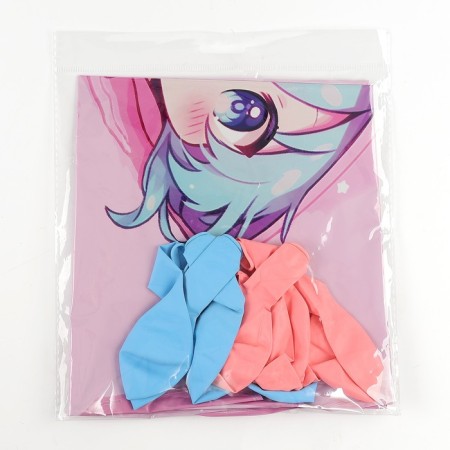 A set of balloons "Anime-Koshechka", foil, latex, 9 pcs.-2