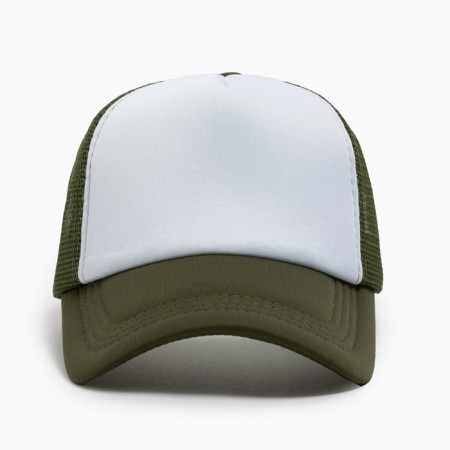 Baseball cap with minaku grid, green color, size 56-58-6