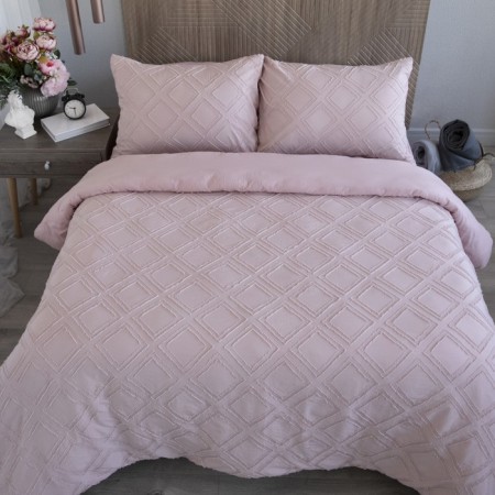 Bed linen 2 joint venture "Square", size 220x240 cm, 175x215 cm, 50x70 cm - 2 pcs-2