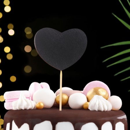 Topper chalk "heart" on a skewer we give beautifully-1