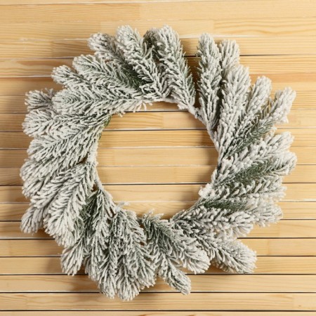 New Year's Wreath D-26 cm "Cozy fairy tale" twigs in the snow