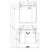 Aquaton Stone Carder Mirror, 80 cm, pine color Arlington