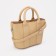 Bag Female Tout with zipper, beige color