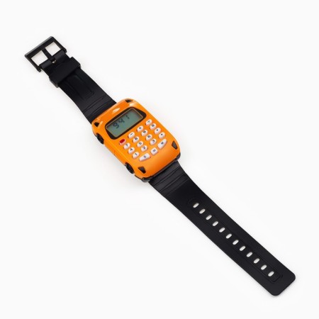 Electronic children's watches, "machine", silicone strap, with a calculator, L-22 cm-1