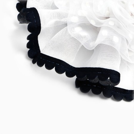 Outlet. Bant for hair on elastic band, white, 11 cm, princesses-5