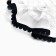 Outlet. Bant for hair on elastic band, white, 11 cm, princesses