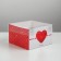 Capcake box, confectionery packaging, 4 cells "Ja T`Aime", 16 x 16 x 10 cm