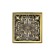 Gag Bronze de Luxe 21975-57, vertical, d = 100 mm, 100x100 mm, brass, bronze