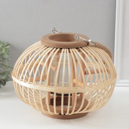 Summary tree on 1 candle "Ball from the vine" Natural "13x28x20 cm-1