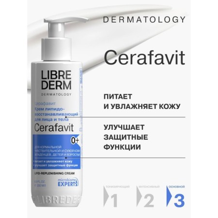Lipid -based cream Librederm Cerafavit for Face and Body-1