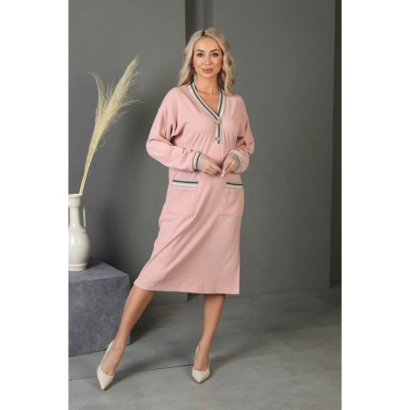 Women's dress, size 46, pink color-4