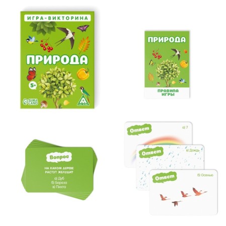 Board Game-Victor "Nature", 50 cards, 5+-1
