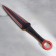Wooden souvenir "kunai" red accent