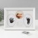 Photo frame plastic for 2 photos 7.5x10 cm with a stamp. Podushka "baby" white 22x27 cm