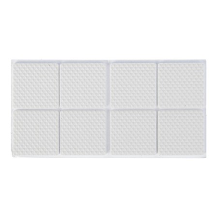 Furniture square liner tundra, size 38 x 38 mm, 8 pcs, polymer, white color