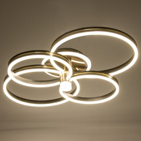 Causteen with PDU "Mener" LED 142W black and gold 81x61x16 cm Bayerlux-3
