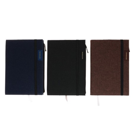The diary is low, PVC cover, A5 format, 140 sheets in a cage, elastic band, with pockets, mix-1
