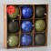 Set of balls plastic D-7.5 cm, 9 pcs "Miracle Users" Green Blue Blue