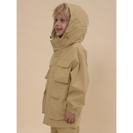 Windbreaker for boys, height 146 cm, sandy color-7