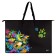 Folder for drawings and drawings A2, 650 x 470 mm, with handles, plastic, lightning from above, Phoenix "Neon Cat" 62515