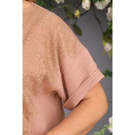 Women's dress, size 58, beige color-11