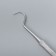 Bilateral, elongated, 16.3 cm, silver color.