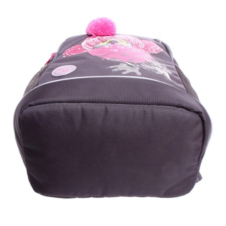 School backpack, 38 x 28 x 18 cm, Grizzly 363, ergonomic back, dark gray/pink RG-363-10_1-6